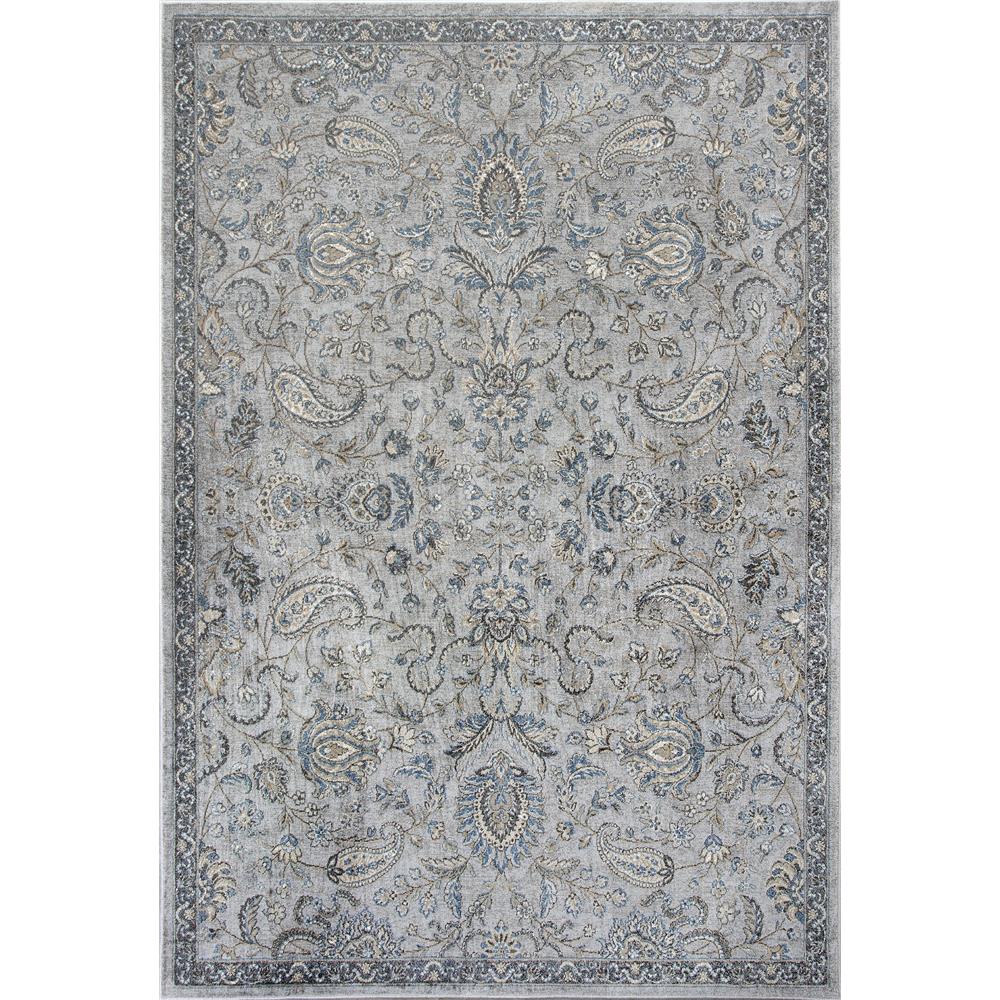 KAS 8613 Provence 2 Ft. 2 In. X 6 Ft. 11 In. Runner Rug in Silver/Blue